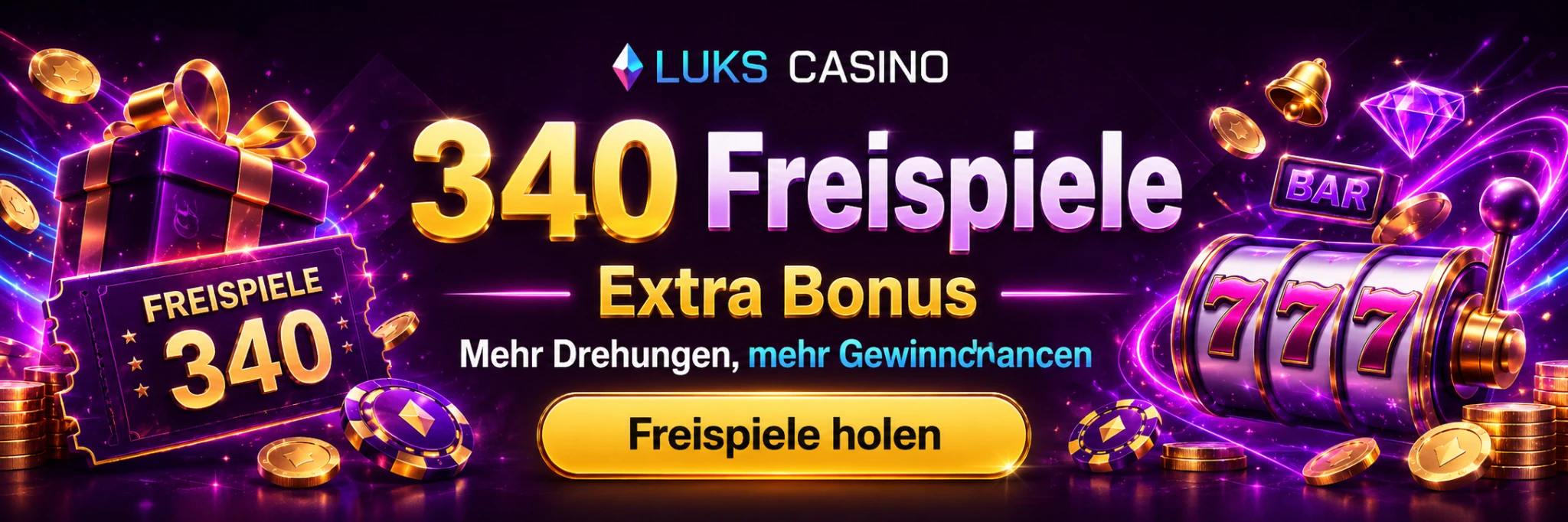Luks Casino Bonus und Promo Code